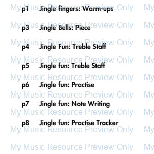 Jingle Bells Piano Activity Book | Pre-Reader Edition