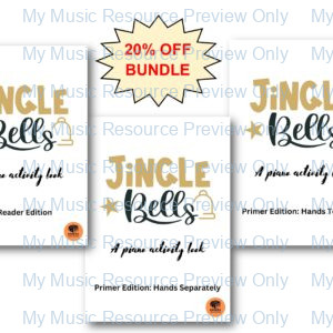 Jingle Bells Piano Activity Books | 20% off Bundle