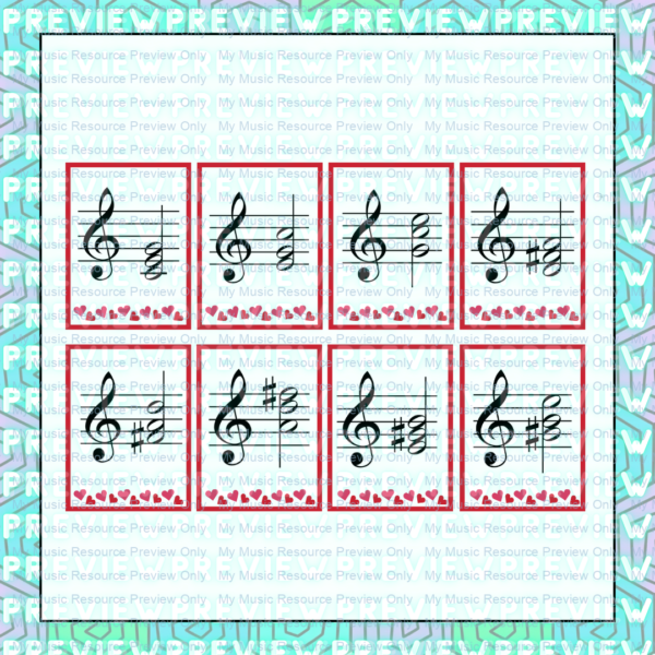 Love Letters Major Chords Cards 1