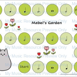 Mabel’s Garden Note Values and Symbol Names