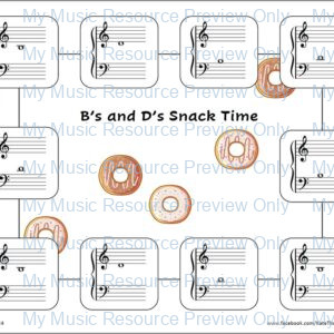 B’s and D’s Snack Time (Note Reading)