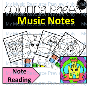 Summer Note reading Coloring Pages