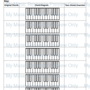 Voice Leading Worksheets | Blank Fillable