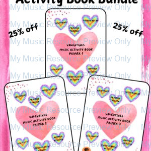 Valentines Piano Activity Book: Bundle