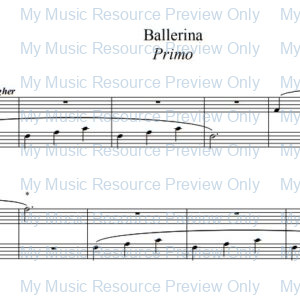 Easy Piano Duet: Ballerina
