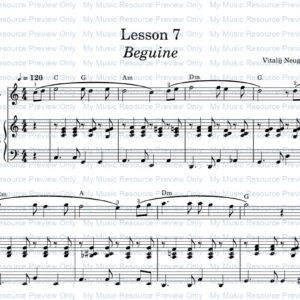 16 easy piano pieces beguine