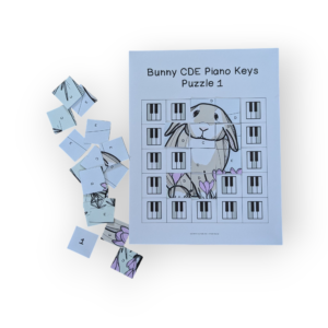 Beginner Piano Easter Puzzles | Piano Keys and Finger Numbers