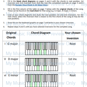 Voice Leading Worksheets | Blank Fillable